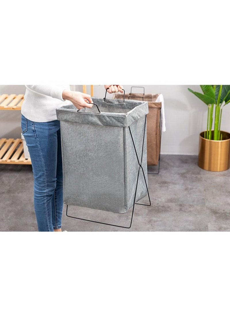 Laundry Basket Laundry Hamper Storage Basket Dirty Clothes Large Laundry Bag Clothes Basket Laundry Bin Collapsible with Aluminum Frame,Washing Storage - Image 1
