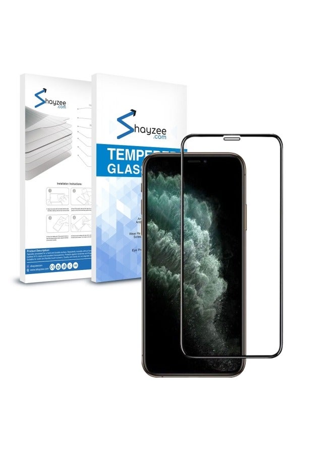 shAyzee Tempered Glass Screen Protector For Apple iPhone 12 Pro Max Clear/Black - Image 2