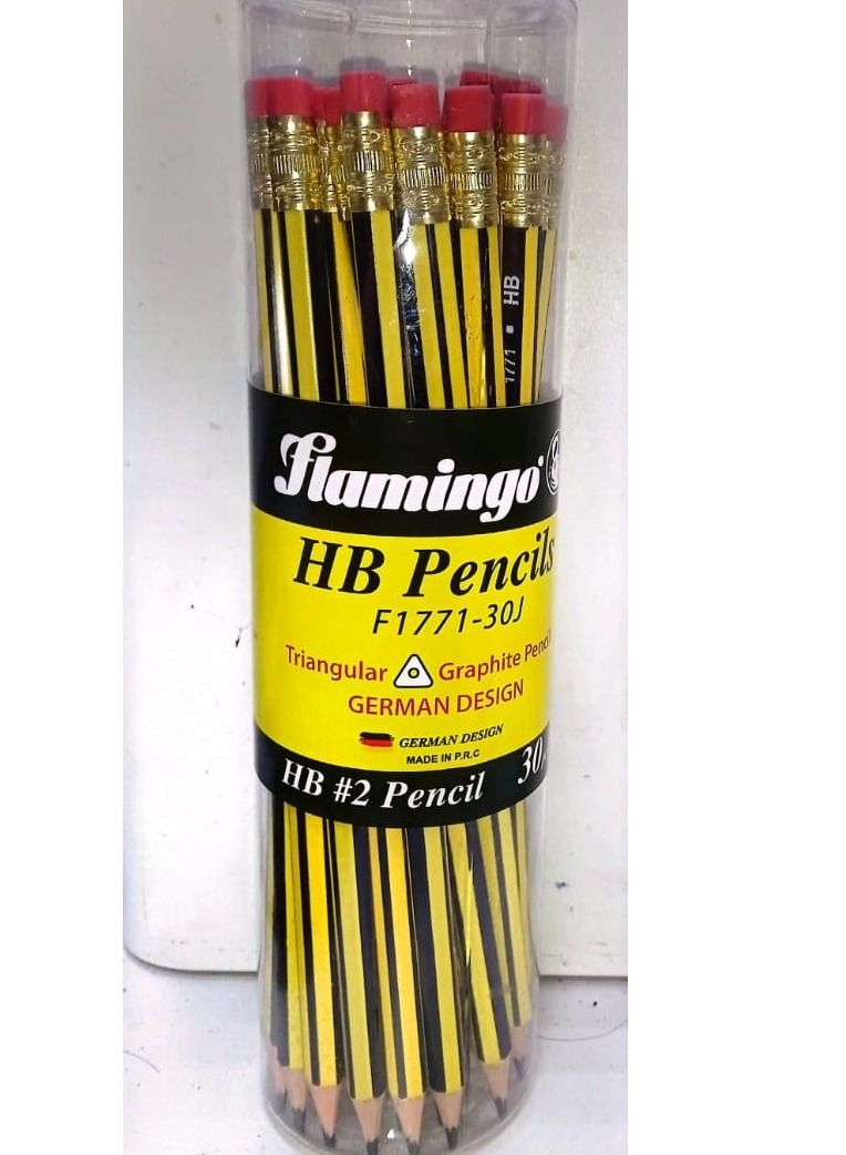 Flamingo أقلام فلامينغو HB 30 قطعة - Image 1