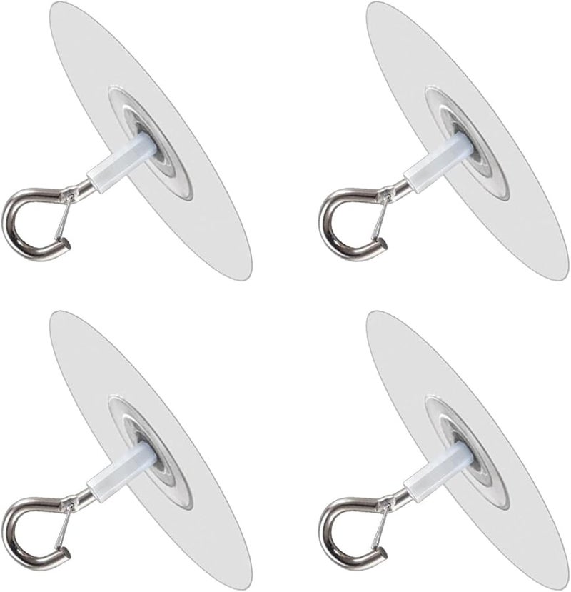 4 حزمة من الخطافات اللاصقة القوية الشفافة لتزيين الأضواء والنباتات في الداخل والخارج - Image 2