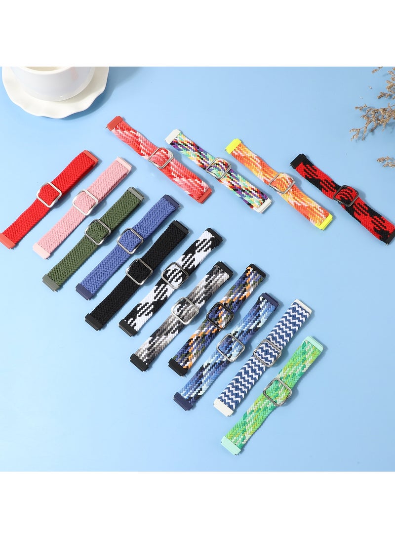 Alyashmac Strap for Huawei Band 10/9/8 Hand-woven Adjustable Strap,Compatible for Huawei Band 10/9/8 Replacement Nylon Wristband Strap,Pink - Image 3