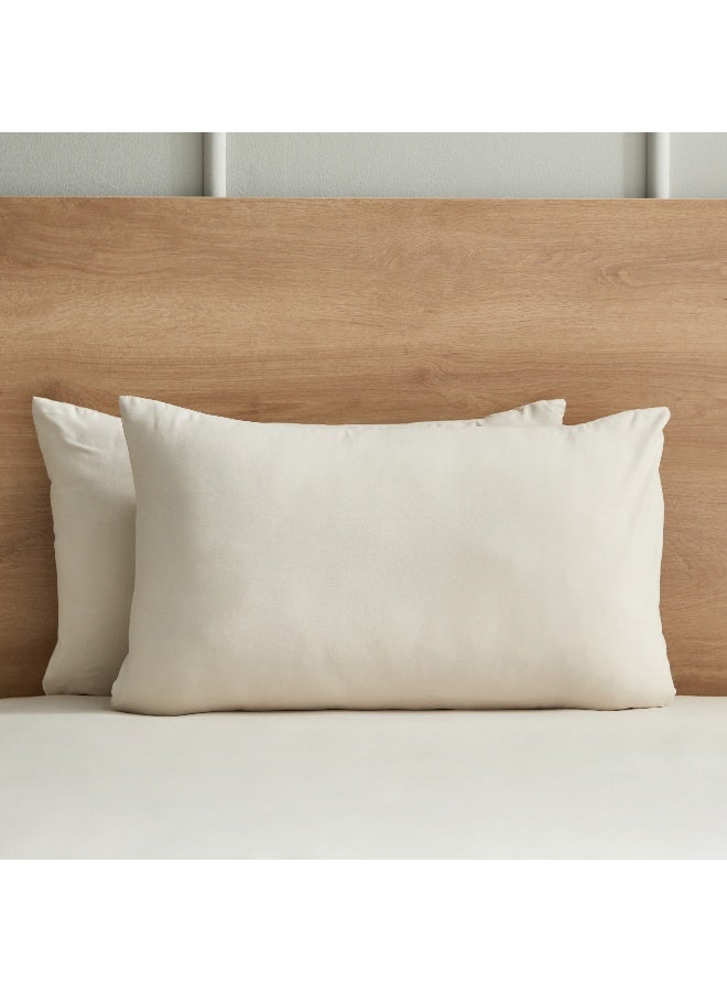 Home Box Derby 2-Piece Solid Microfiber Pillowcase Set - 45x70 cm - Image 3