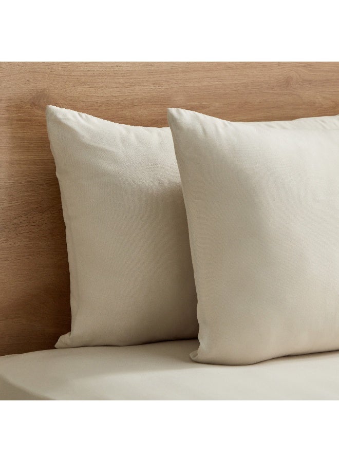 Home Box Derby 2-Piece Solid Microfiber Pillowcase Set - 45x70 cm - Image 4