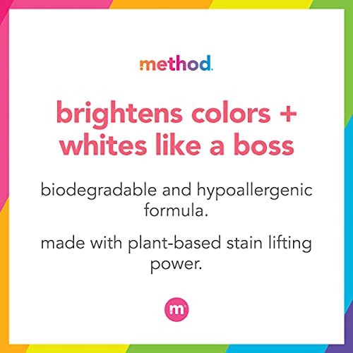 Method Liquid Laundry Detergent; Fragrance Free + Clear; Plant-Based Stain Remover; 66 Loads per 53.5 fl oz bottle; (Pack of 1) - Image 4