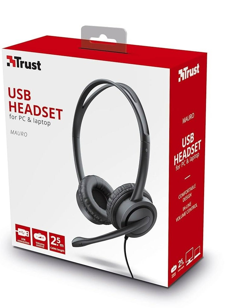 Trust Clear Sound and Comfort: Trust Mauro USB Headset