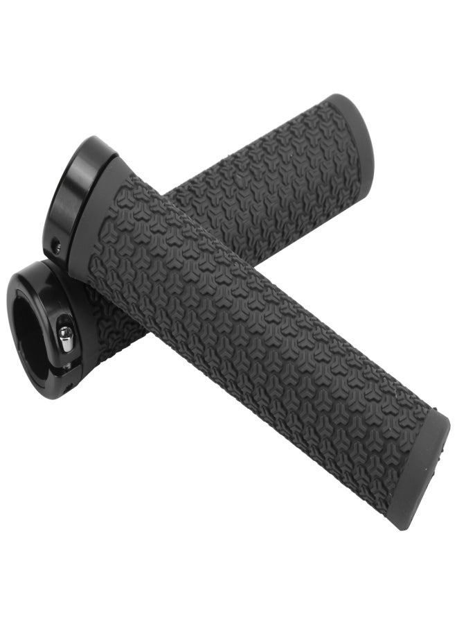 ZTTO Mountain Bike Handlebar Single Locking Grips Bicycle Shock Absorbing Rubber GripsBlack - Image 5