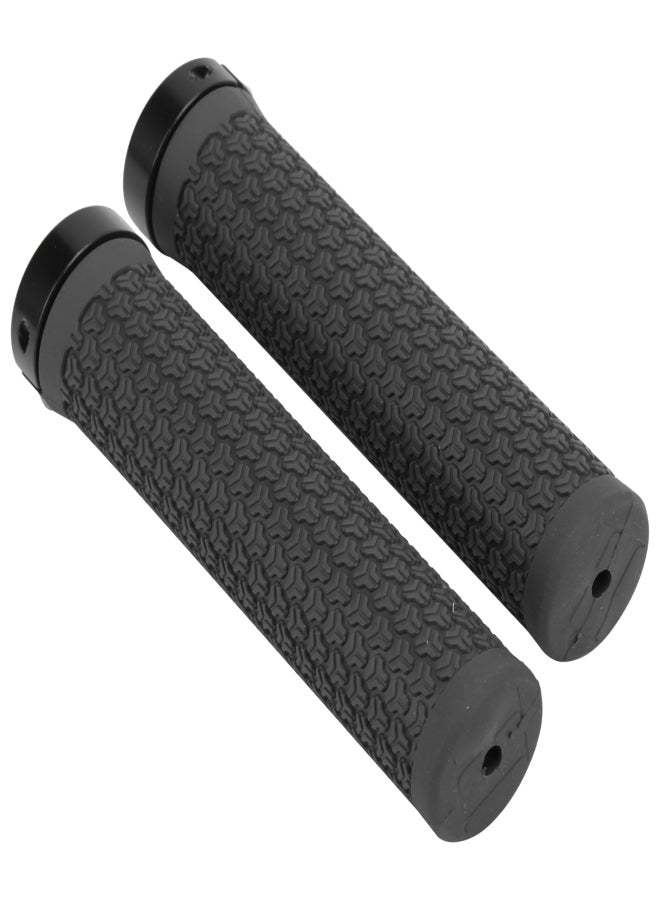 ZTTO Mountain Bike Handlebar Single Locking Grips Bicycle Shock Absorbing Rubber GripsBlack - Image 4