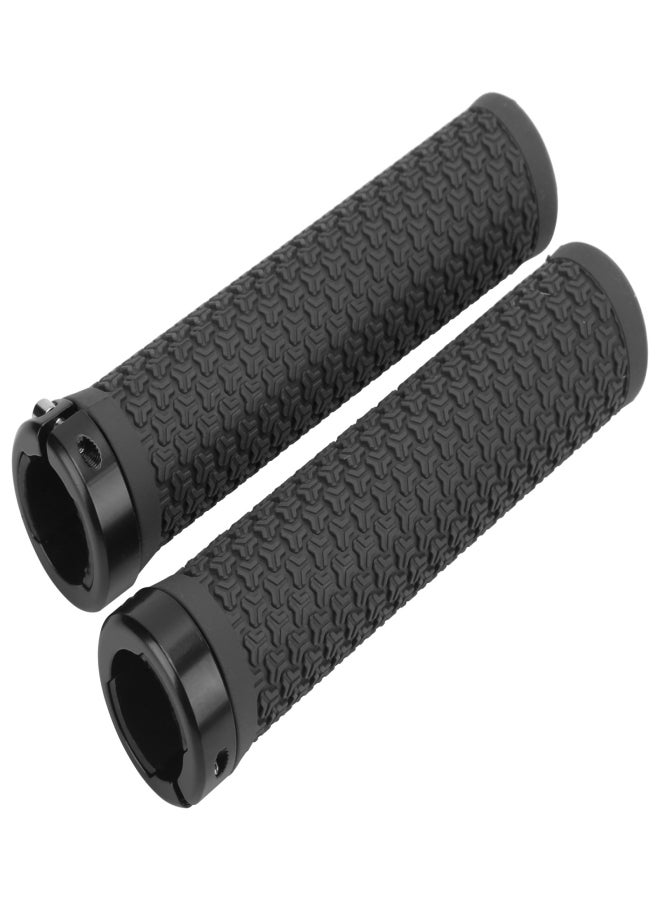 ZTTO Mountain Bike Handlebar Single Locking Grips Bicycle Shock Absorbing Rubber GripsBlack - Image 3