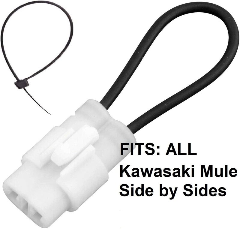 Muzzys Seat Belt Bypass for Kawasaki Mule - Harness Override Switch Connector Jumper Plug Clip - Image 2