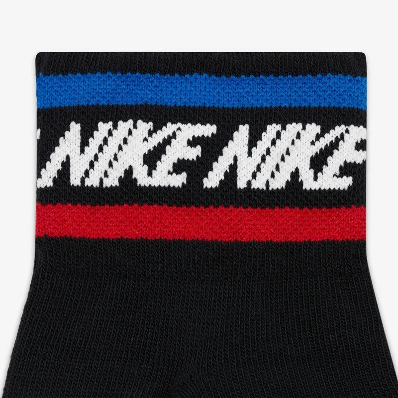 Nike Black Everyday Essential Ankle Socks (3 Pack)  | Best Price UAE