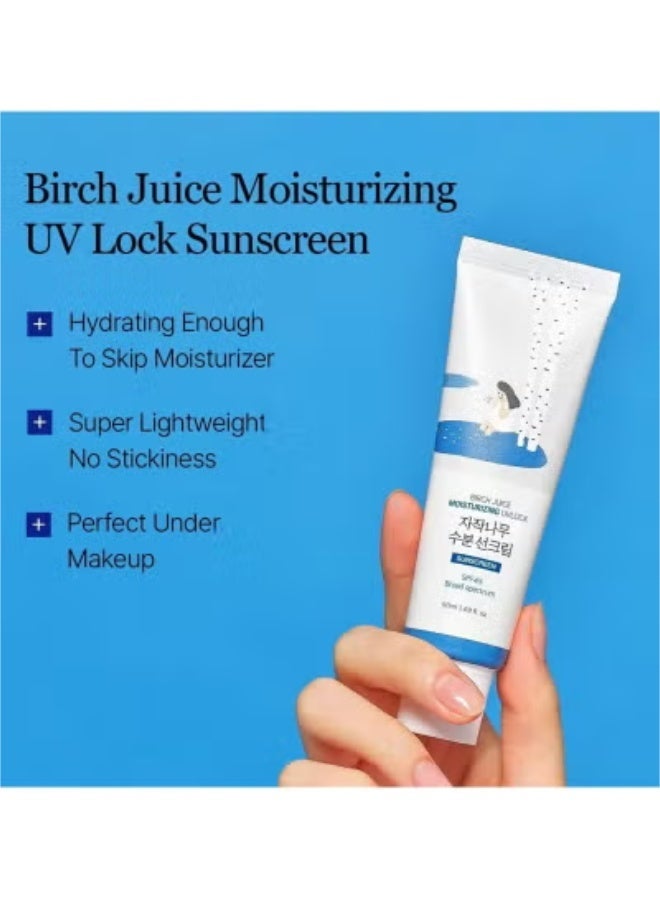راوند لاب واقي شمس مرطب من بيرش جوس، عامل حماية من الشمس SPF50+ PA++++، 50 مل، واقي شمس مرطب للوجه، خفيف الوزن، حماية من الأشعة فوق البنفسجية - Image 2
