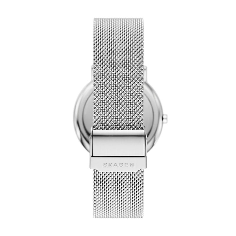Skagen Men's Signatur Three-Hand Silver Stainless Steel Mesh Band Watch (Model: SKW6904) - Image 3