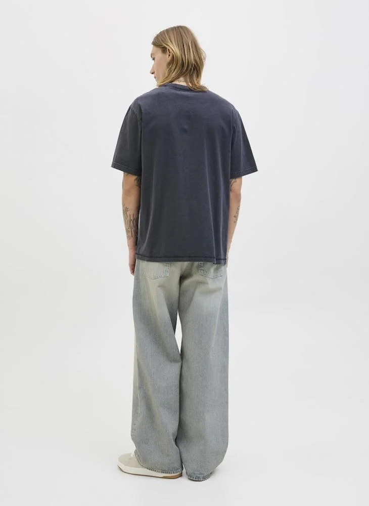 JACK & JONES Jjedover Printed Crew Neck T-Shirt