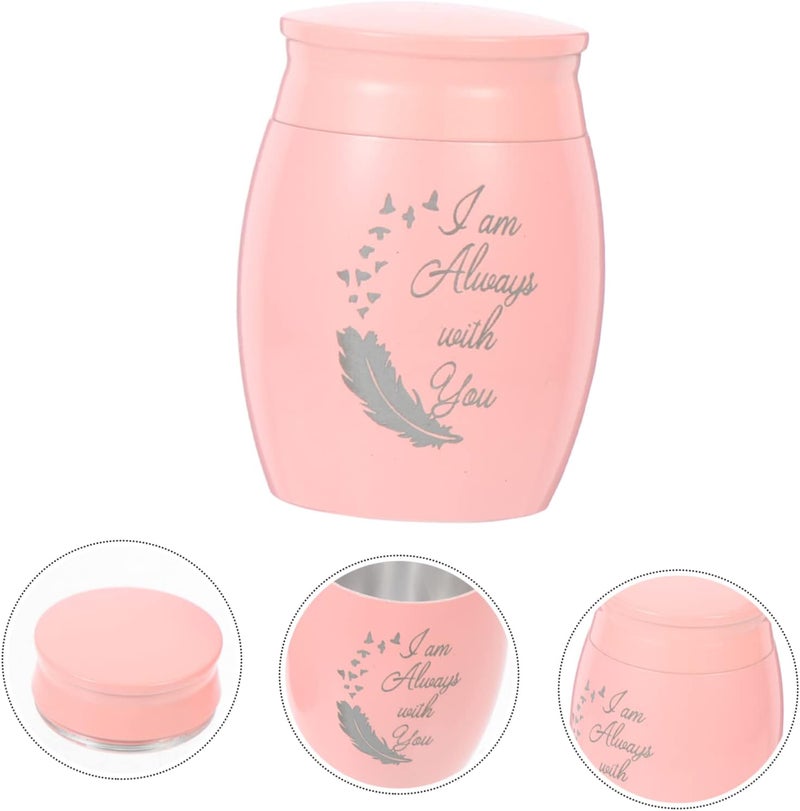 Toddmomy Cat Cremation Ashes Jar Pet Ash Storage Container Small Cinerary Box Aluminum Alloy for Memorializing Your Beloved Pet and Portable Design - Image 2