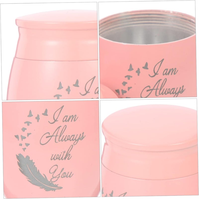 Toddmomy Cat Cremation Ashes Jar Pet Ash Storage Container Small Cinerary Box Aluminum Alloy for Memorializing Your Beloved Pet and Portable Design - Image 3