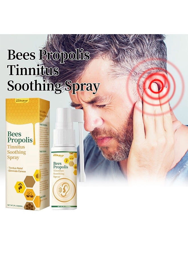 SOUTH MOON Bee Propolis Tinnitus Relief Spray, Ear Tinnitus Relief, Tinnitus Relief for Ringing Ears, Tinnitus Spray Relieves Tinnitus, Support Ear Tinnitus Relief for Women Men, Relief Ear Discomfort 60ml - Image 5