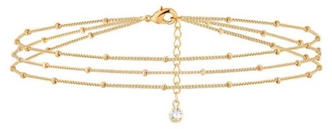 Gold Triple Bracelet for Women