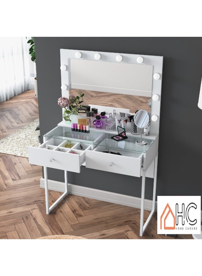 هوم كانافاس مرآة لونا جريس LED للتزيين من هوم كانفاس + درجان - Image 2