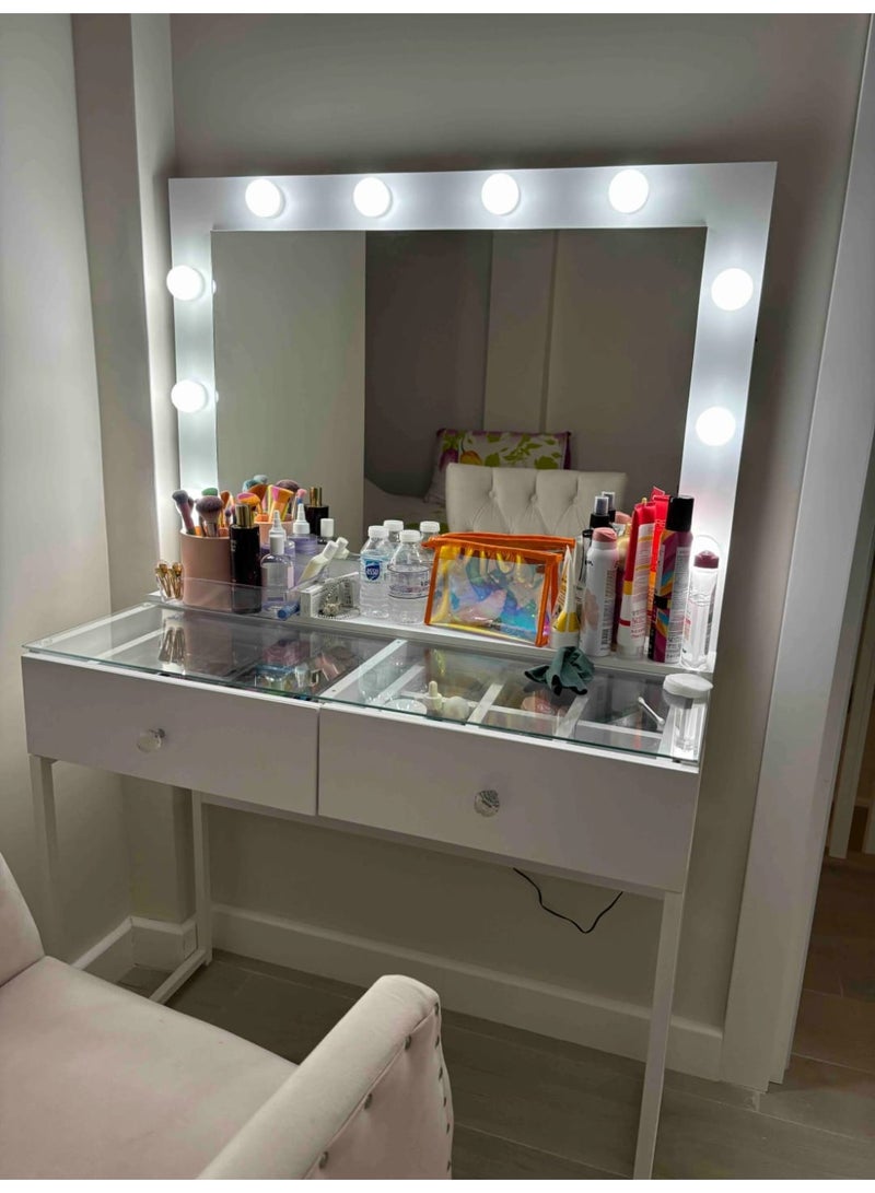 هوم كانافاس مرآة لونا جريس LED للتزيين من هوم كانفاس + درجان - Image 5