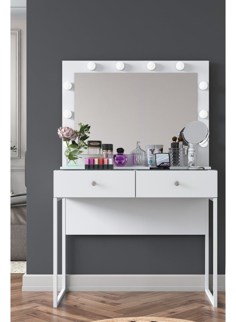 هوم كانافاس مرآة لونا جريس LED للتزيين من هوم كانفاس + درجان - Image 1