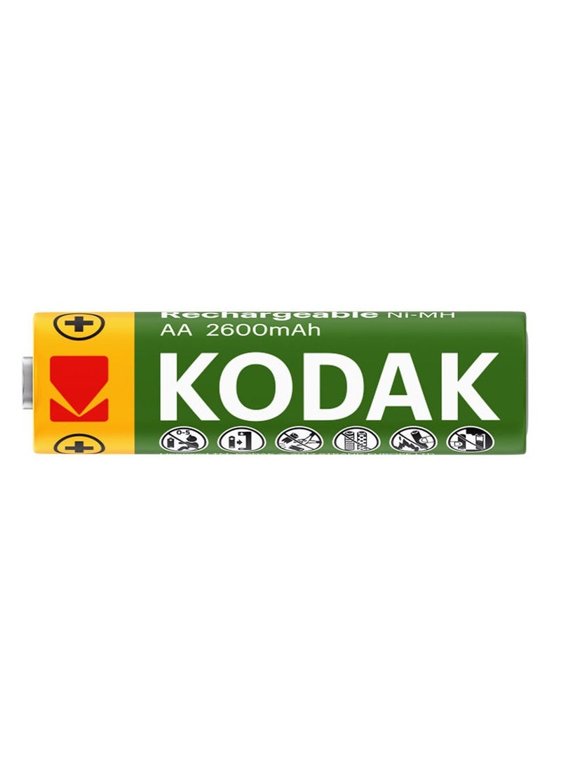 Kodak Kodak AA 2-Cells 2600mAh Ni-MH 1.2V HR6 - MN1500 Rechargeable Batteries - Image 2
