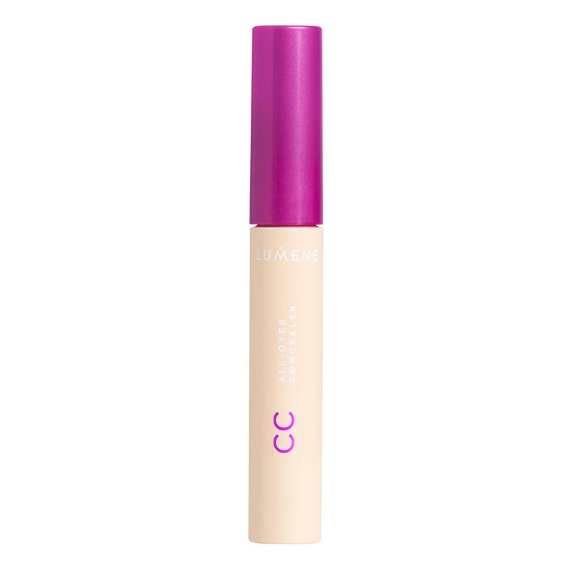 Lumene Under Eye Concealer  CC AllOver Hydrating Concealer with Medium Coverage  MultiTasking Under Eye Makeup Infused with Hyaluronic Acid with a SkinLike Finish  00 Ultra Light 03 fl oz