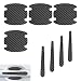 winterrock 8PCS Car Door Handle Scratch Protectors Carbon Fiber Vehicle Doors Handle Cover Guard Protective Film Waterproof Car Door Handles Bowl Sticker Universal Accessory for Most Auto Handles - Image 2