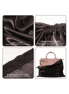 Generic 4 Pcs Silk Dustproof Drawstring Bag Travel Storage Pouch, Dust Bags for Handbags Purses Pocketbooks Shoes Boots  - Image 3