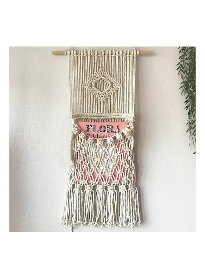 Home Decor Ornaments Bohemian Hanging Bag White  - Image 1