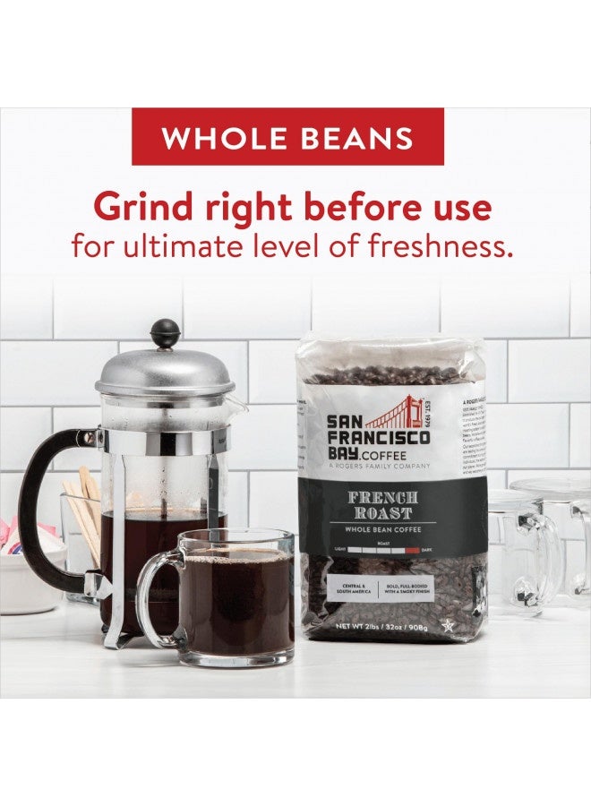 SAN FRANCISCO BAY San Francisco Bay Whole Bean Coffee - French Roast (2Lb Bag), Dark Roast  - Image 3