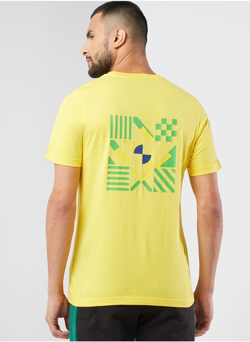 PUMA - Brazil Ftblcore Fan Men T-Shirt - Image 1
