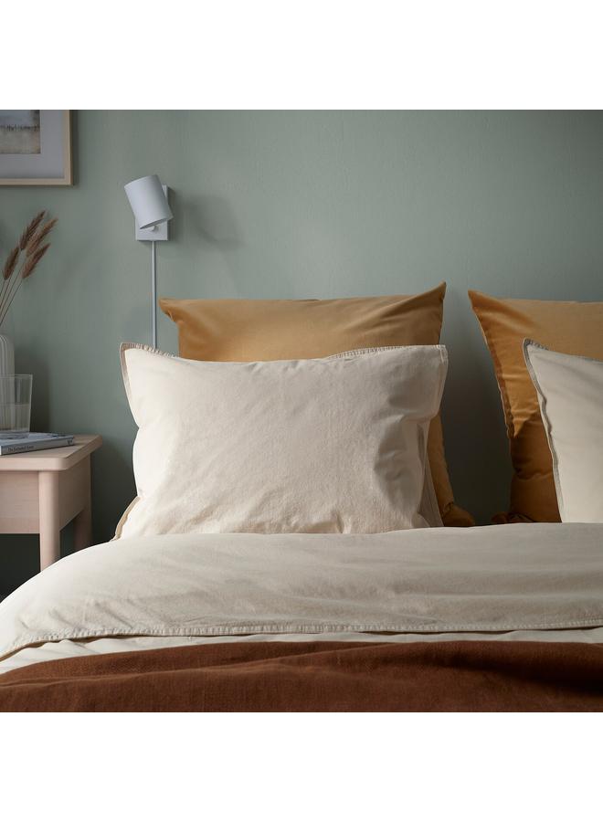 زبون غطاء وسادة، بيج-أصفر، 65×65 سم - Image 5