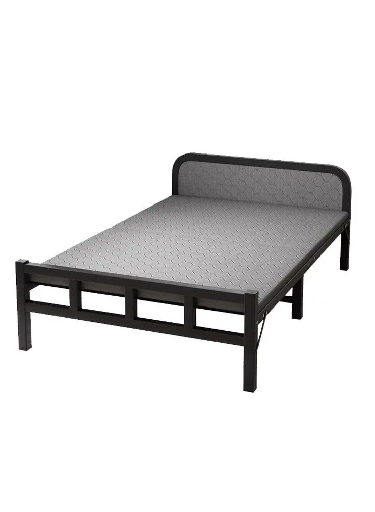 Generic Folding bed installation-free,plank bed, Portable Foldable Beds Strong Sturdy Frame,lunch break bed, simple bed, iron bed,Home and Office economy bed 100x190cm  - Image 3