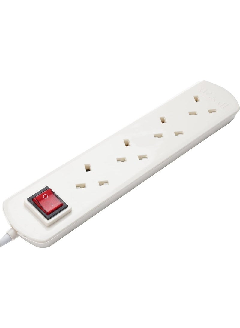 MISHKAT AL Mishkat Power Extension Cord, 3M Cable, 4 Sockets – With Overload Protection - Image 2