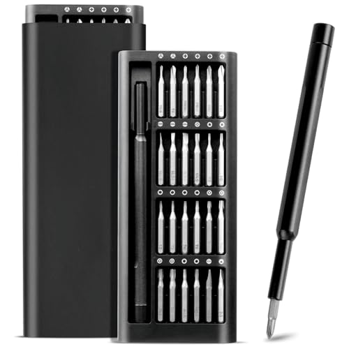 Rexez 24 in 1 Mini Screwdriver's Set with Case, Small Screwdriver Set's of Flathead and Phillips, Screwdrivers Magnetic Micro Screwdriver Kit, Screwdriver Set for Electronics - Image 1
