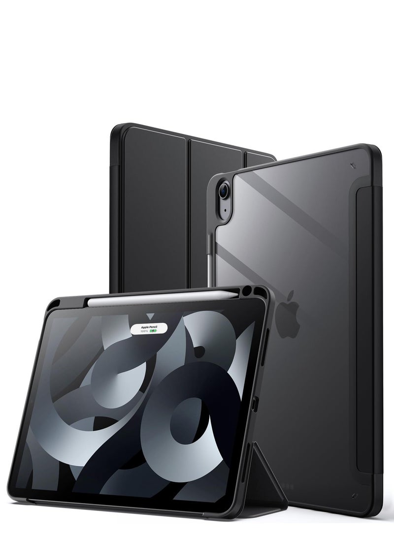 فوميمو بروكيس حافظة لجهاز ايباد (A16) الجيل 11 11 انش 2025/10 10.9 انش 2022 مع حامل قلم، حافظة هايبرد ايباد 11 10 مع ظهر شفاف، تدعم الاستيقاظ/النوم التلقائي - اسود - Image 1