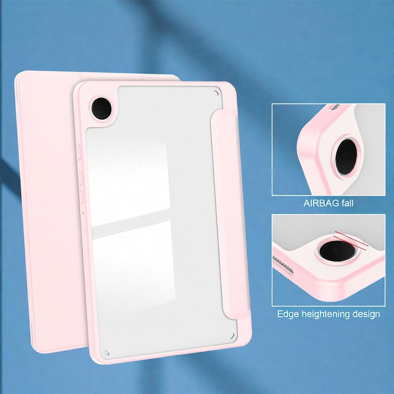 8.7/11-Inch Tablet Case For Samsung Galaxy Tab A9(SM-X110 / SM-X115) / A9 plus(X210/ SM-X216 / SM-X218) with Pen Slot / Wake Up Function Tri-folding Transparent Tablet Case - Image 4
