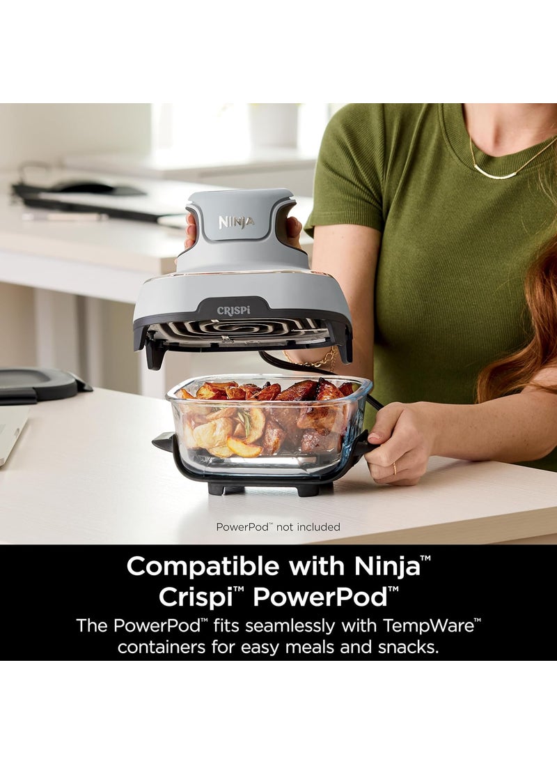 Ninja Ninja 6 Cup TempWare Glass Container with LeakProof Storage lid Compatible with Ninja Crispi Portable Cooking System Microwave Freezer and Dishwasher Safe PFAS Free Glass Cooking Surface  - Image 4