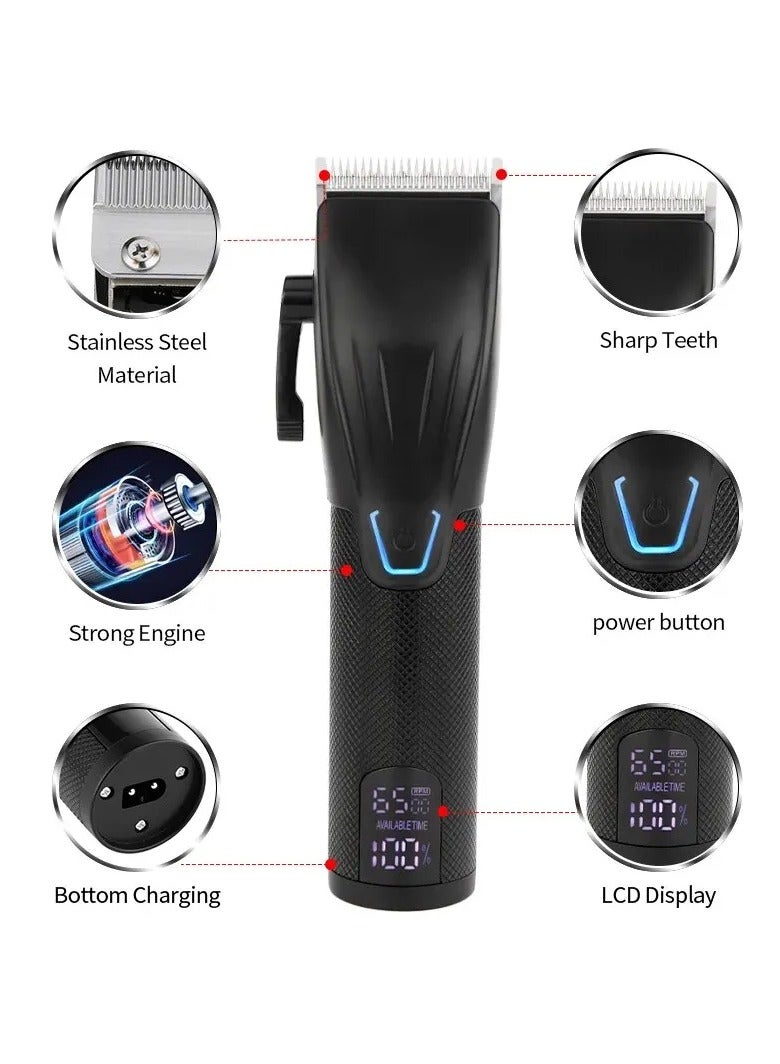 AROAQ Hair Clipper Professional Hair Clipper Trimmer Set Hair Cutting Machine Cordless Barber Clipper LED Display Beard Trimmer Men - Image 2