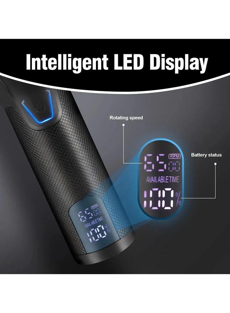 AROAQ Hair Clipper Professional Hair Clipper Trimmer Set Hair Cutting Machine Cordless Barber Clipper LED Display Beard Trimmer Men - Image 3