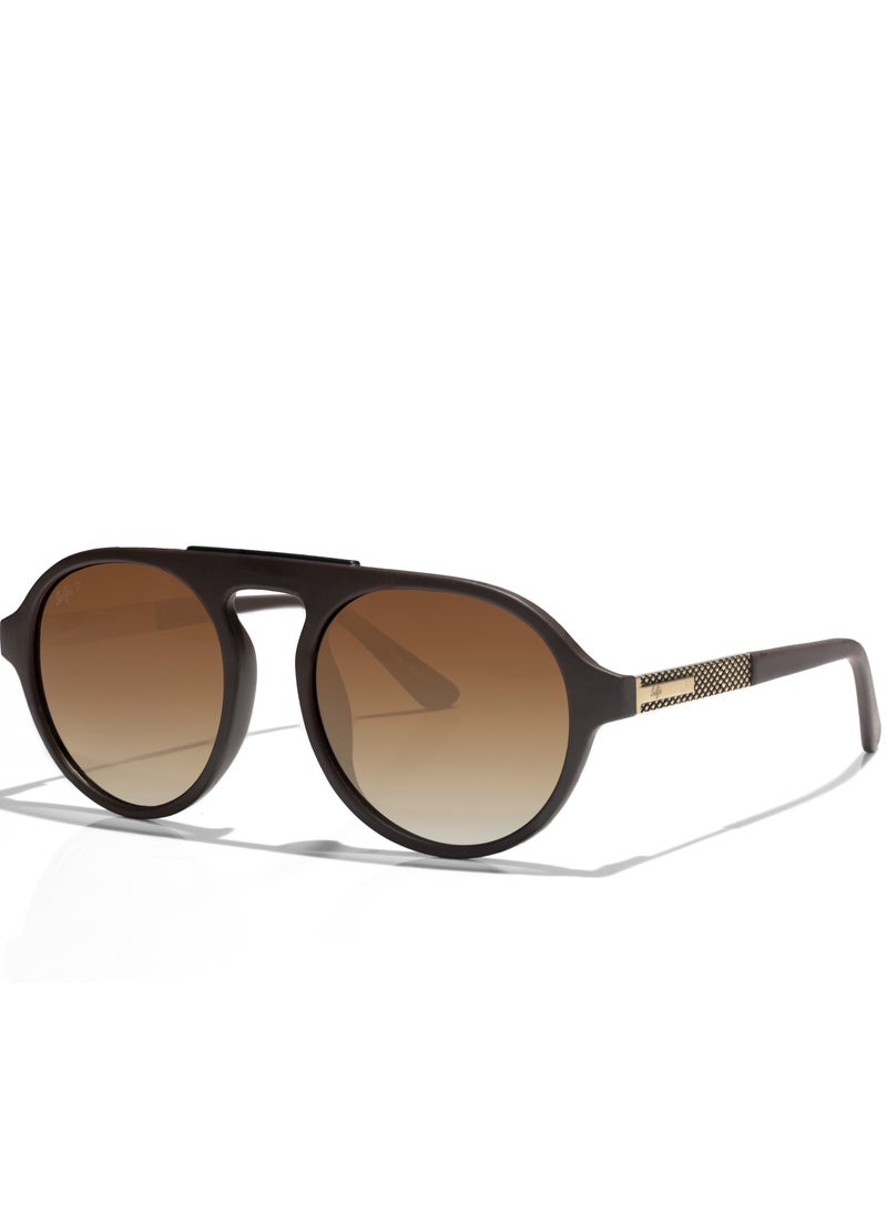 selfie Selfie Polarized Brown Lense Brown Frame Sunglasses, SE8224-C6  - Image 2