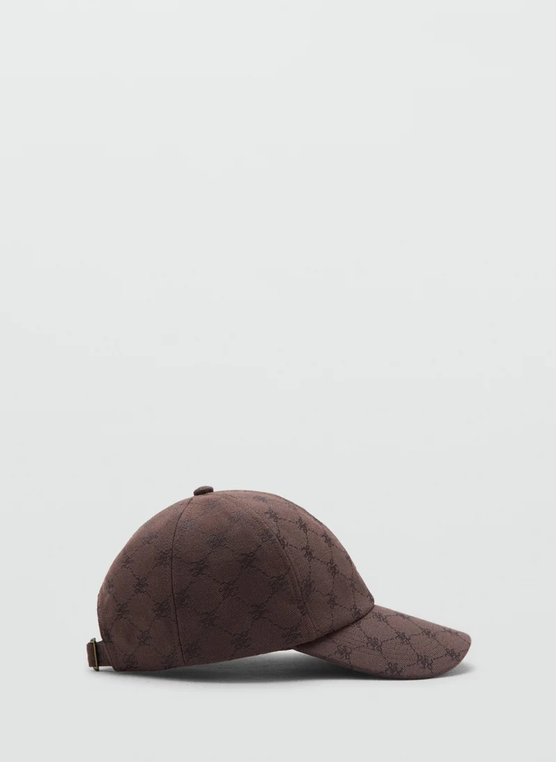 Mango Cap With Printed Logo