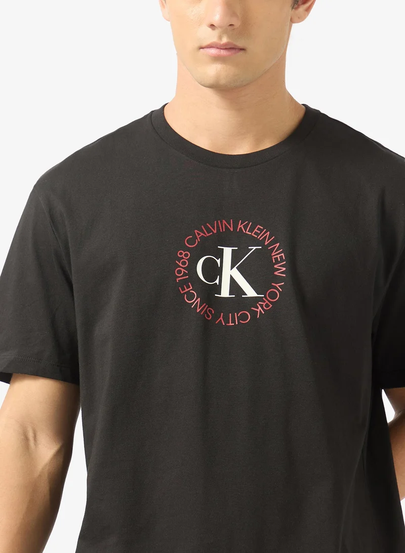 Calvin Klein Jeans  Circle Graph  Short Sleeve T-Shirt for Men | Best Price UAE