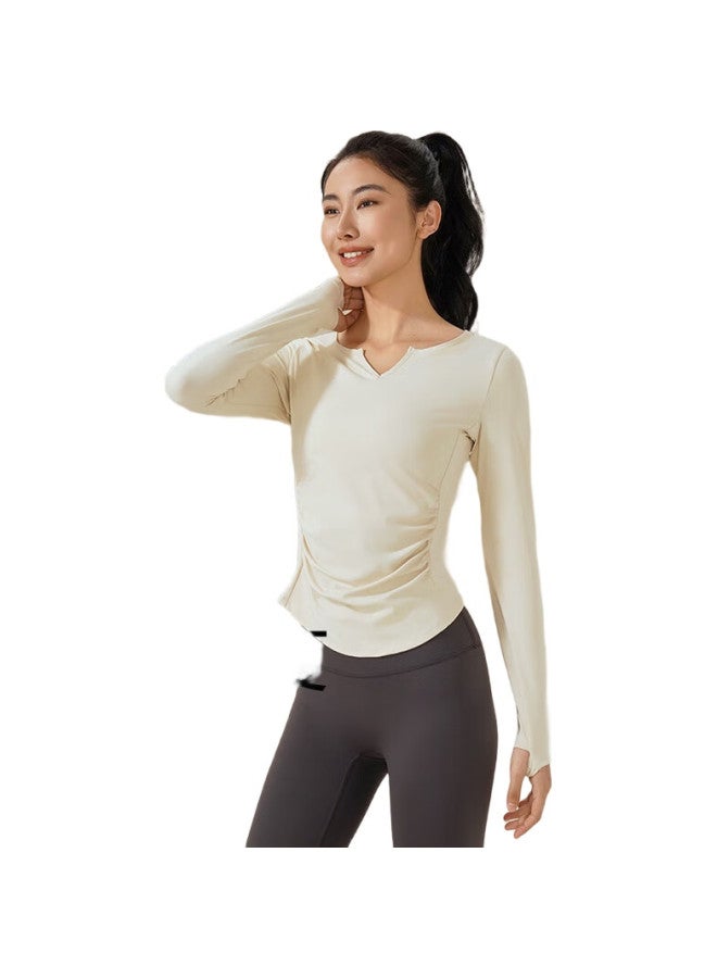 Liberal Yoga Wear For Women, Spring And Autumn Quick-Dry Fitness Sports Top, Pilates Dance Training Long-Sleeve Cover-Up - Image 1