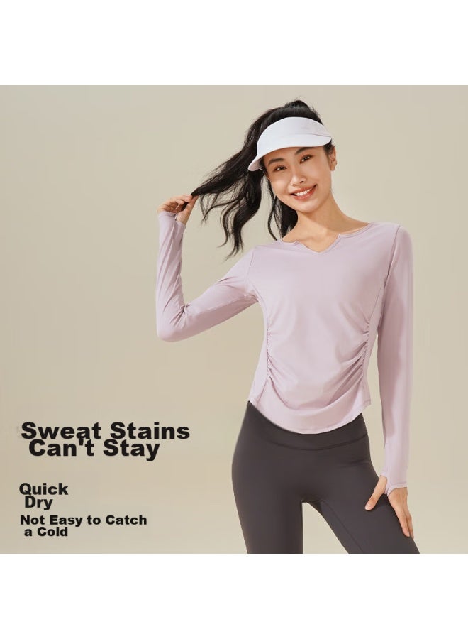 Liberal Free-style Yoga Wear For Women, Spring And Autumn Quick-dry Fitness Sports Top, Pilates Dance Training Long-sleeve Cover-up - Image 2
