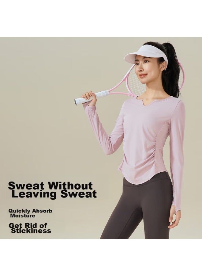 Liberal Free-style Yoga Wear For Women, Spring And Autumn Quick-dry Fitness Sports Top, Pilates Dance Training Long-sleeve Cover-up - Image 5