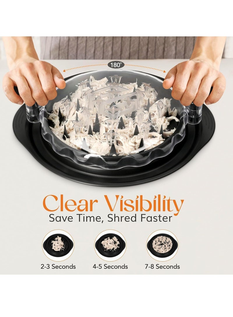 Sylqvxh Chicken Shredder Pro | 10.8" Visible Chicken Shredder Tool Twist | Dishwasher Safe | Anti-Slip | Ergonomic Handle | Heat Resistant | BPA Free | Meat Shredder Claws - Image 4