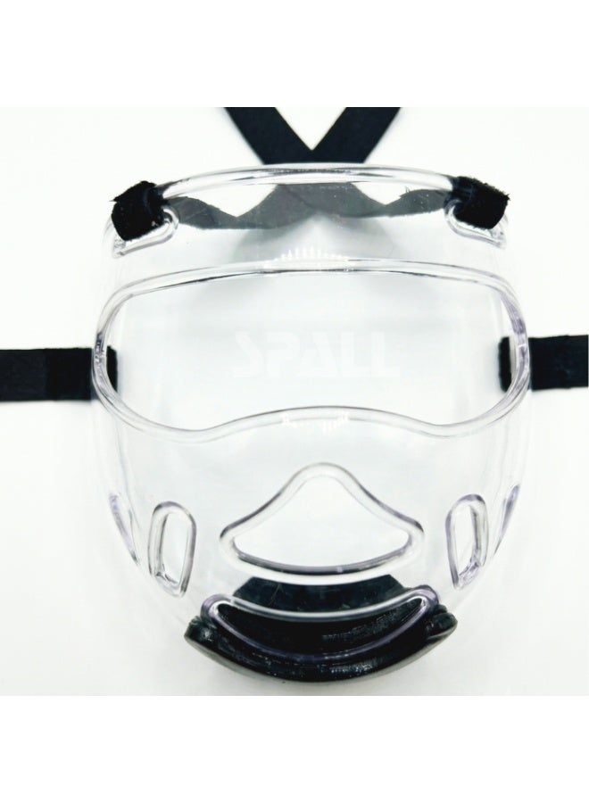 spall Taekwondo Protective Face Shield Mask for Sparring and Training, Clear Full Face Guard, Impact Resistant Martial Arts Protection Gear, Adjustable Elastic Strap, Lightweight Safety Mask for Adults and Youth - Image 5