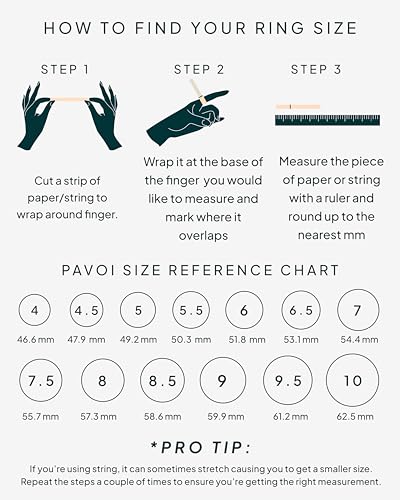 PAVOI 14K Rose Gold Plated 925 Sterling Silver Stackable CZ Ring for Women | Thin Band for Stacking | Simulated Diamond Eternity Wedding Band | Size 7 - Image 5