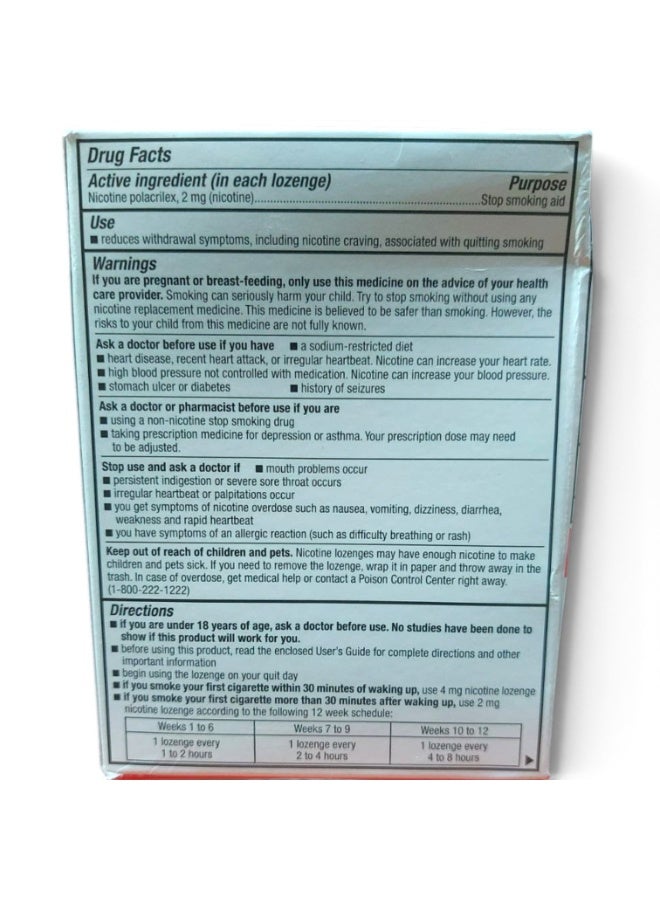 GOODSENSE Nicotine Polacrilex Lozenges 2 mg, Cherry Flavor, 108 Count - Image 3